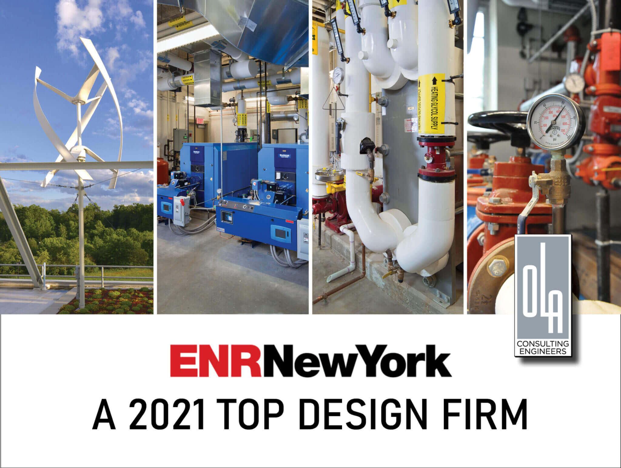 OLA Named A 2021 ENR New York Top Design Firm | MEP Engineers